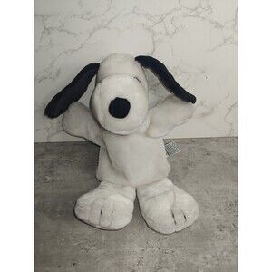 Vintage Snoopy PEANUTS Applause Plush Hand Puppet Stuffed Dog 10 inch